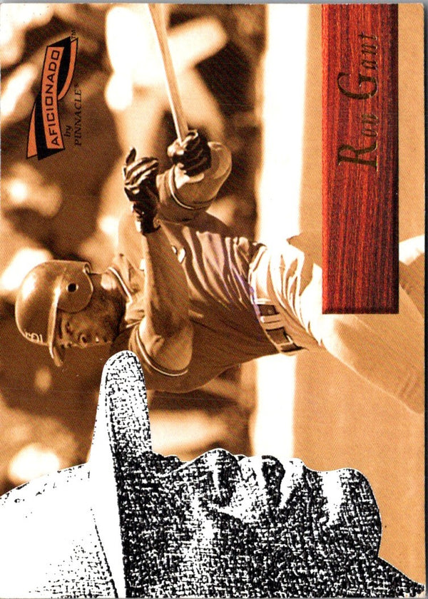 1996 Pinnacle Aficionado Ron Gant #27