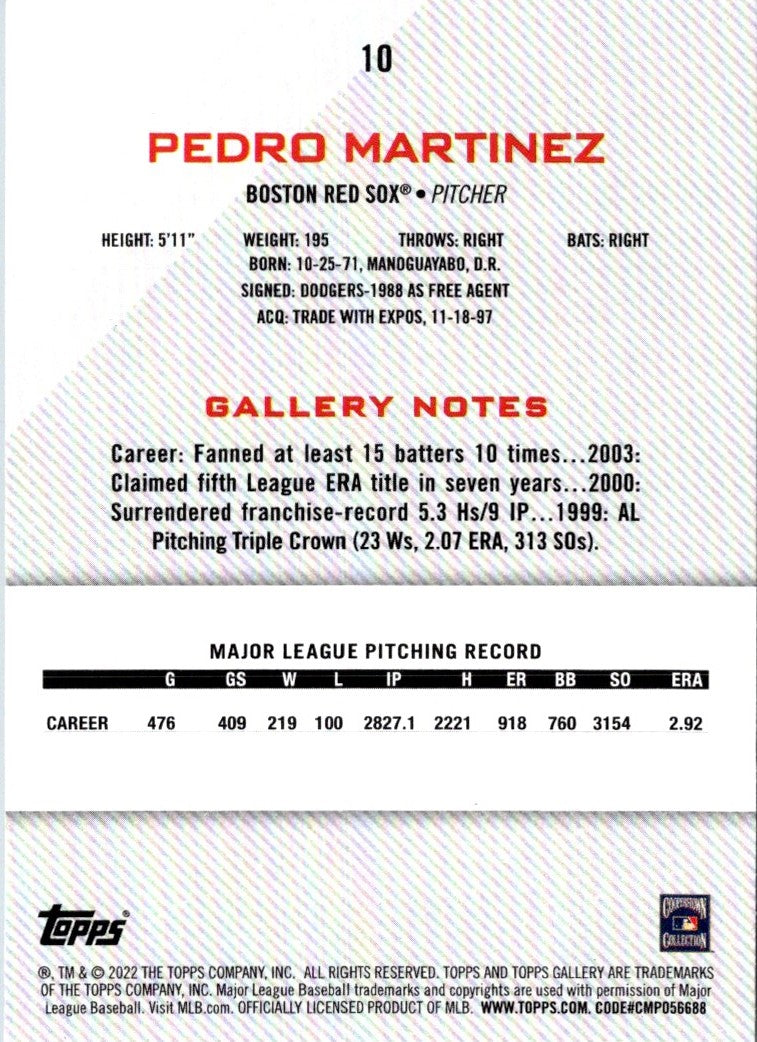 2022 Topps Gallery Pedro Martinez