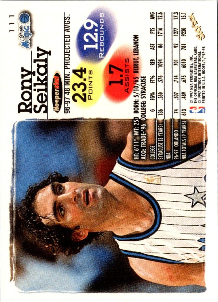 1997 Hoops Rony Seikaly