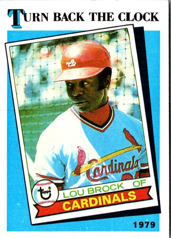 1989 Topps Lou Brock #662