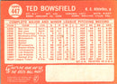 1964 Topps Ted Bowsfield