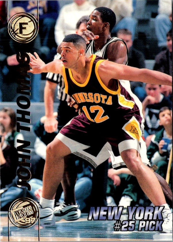 1997 Press Pass Double Threat Silver John Thomas #24