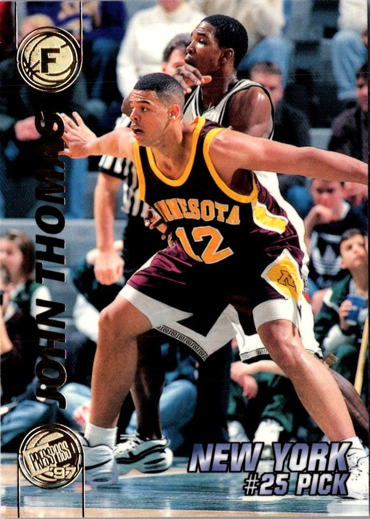 1997 Press Pass Double Threat Silver John Thomas