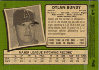 2020 Topps Heritage Dylan Bundy #77