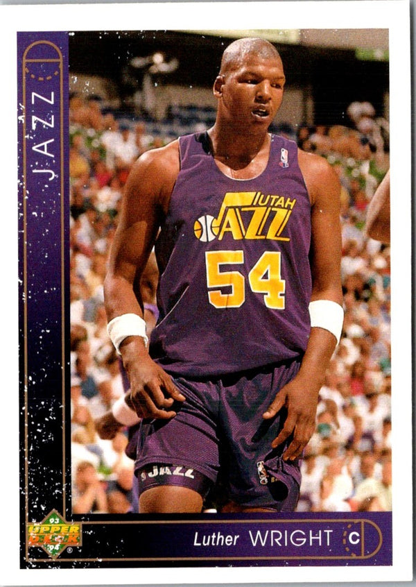 1993 Upper Deck Luther Wright #156 Rookie
