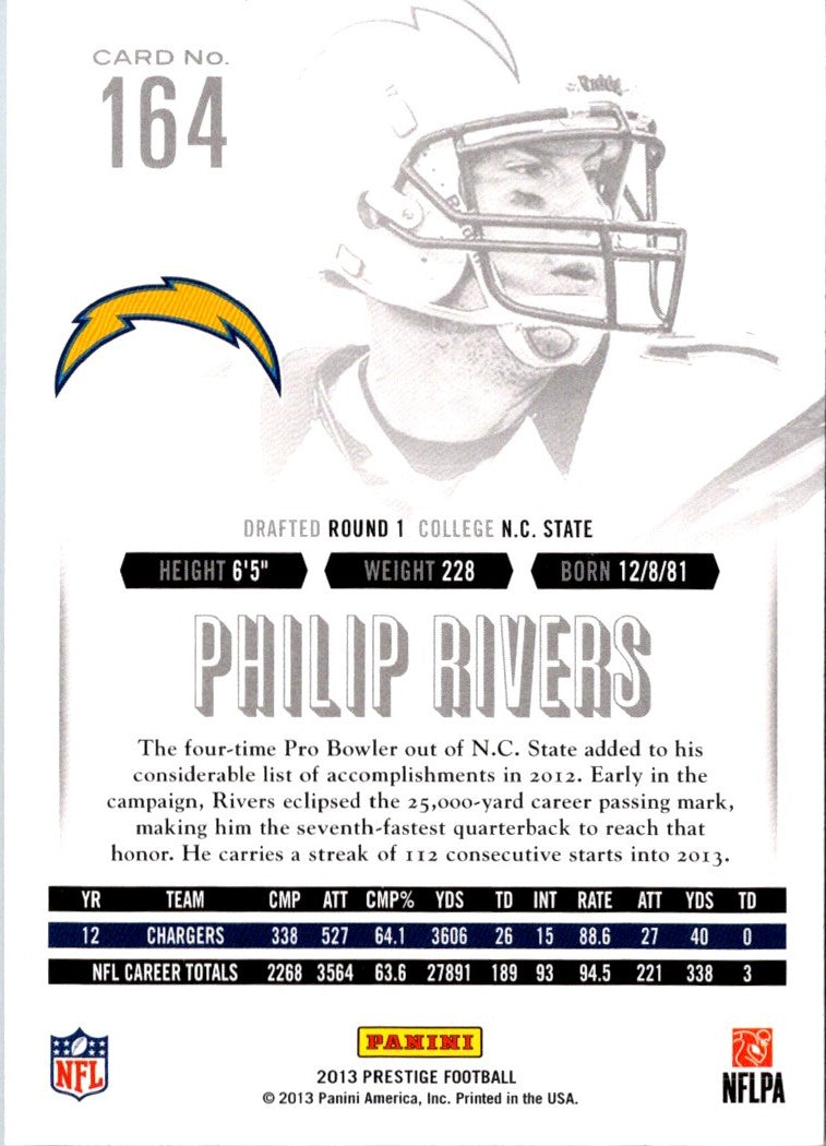 2013 Panini Prestige Philip Rivers