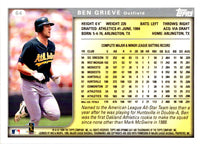 1999 Topps Opening Day Ben Grieve #64