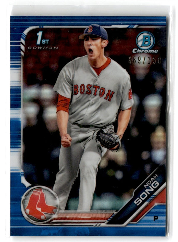 2019 Bowman Draft Chrome Blue Refractor Noah Song #BDC-99 069/150