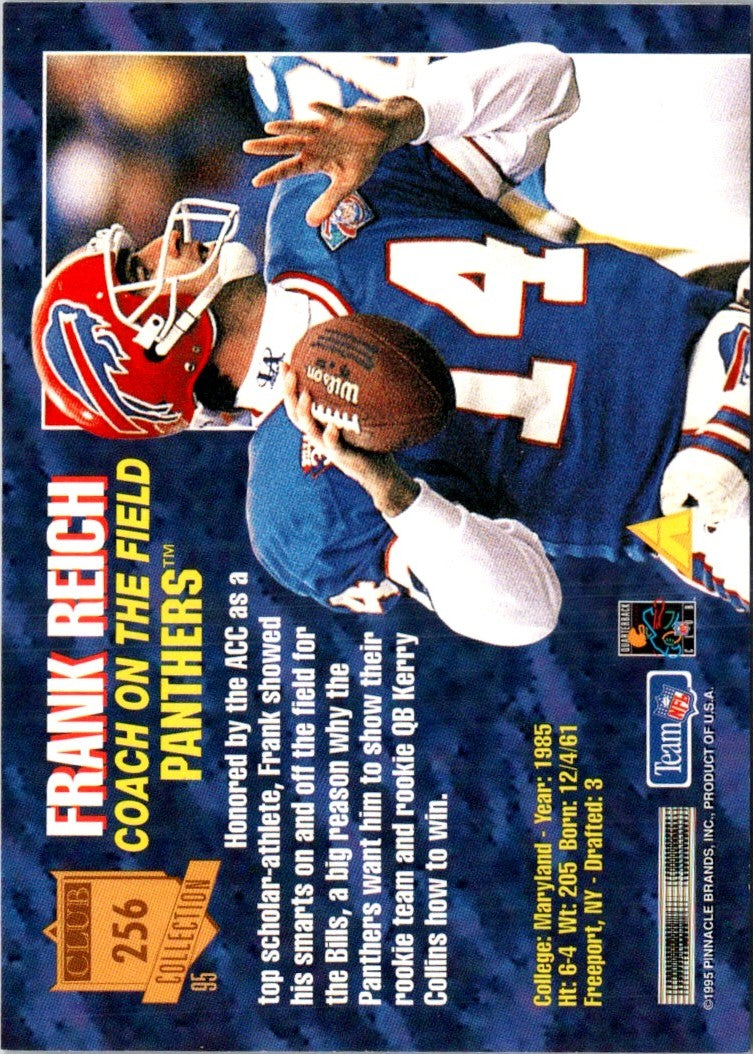 1995 Pinnacle Club Collection Frank Reich