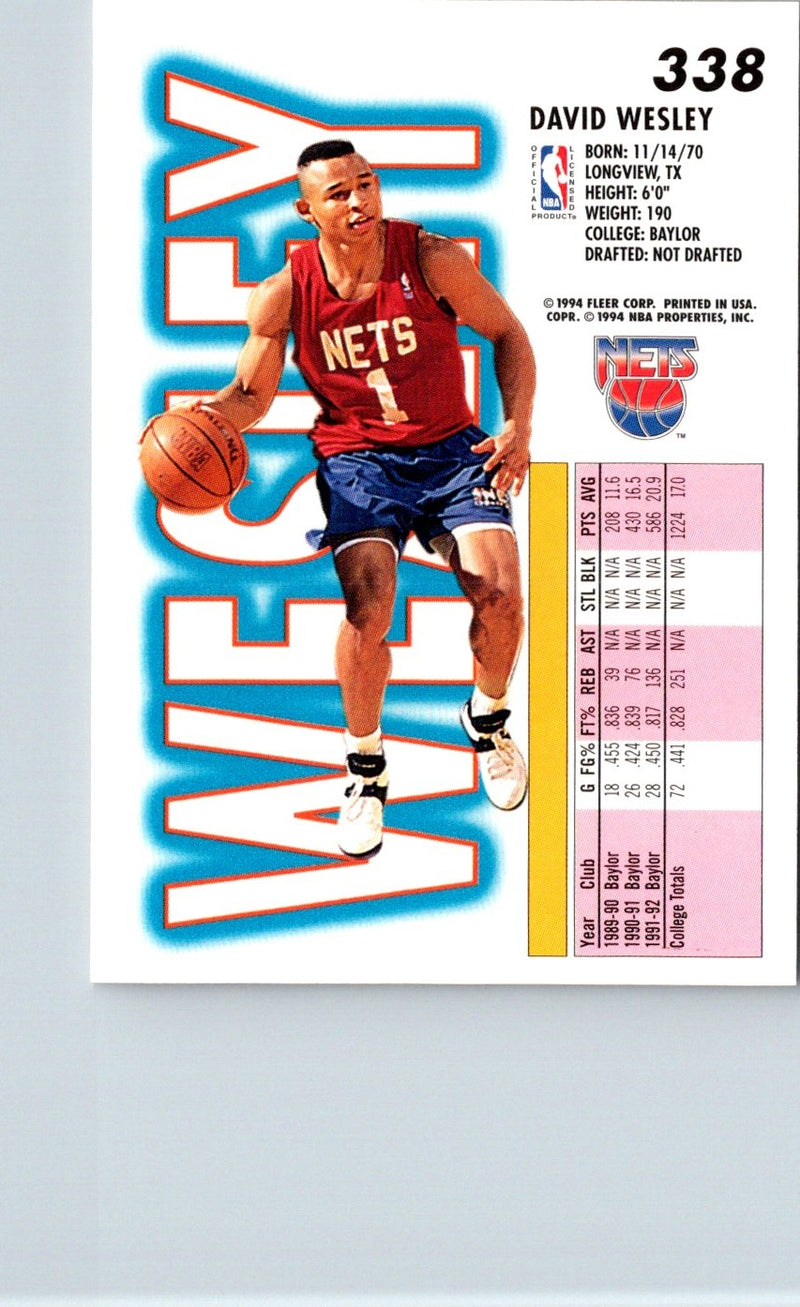 1993 Fleer David Wesley