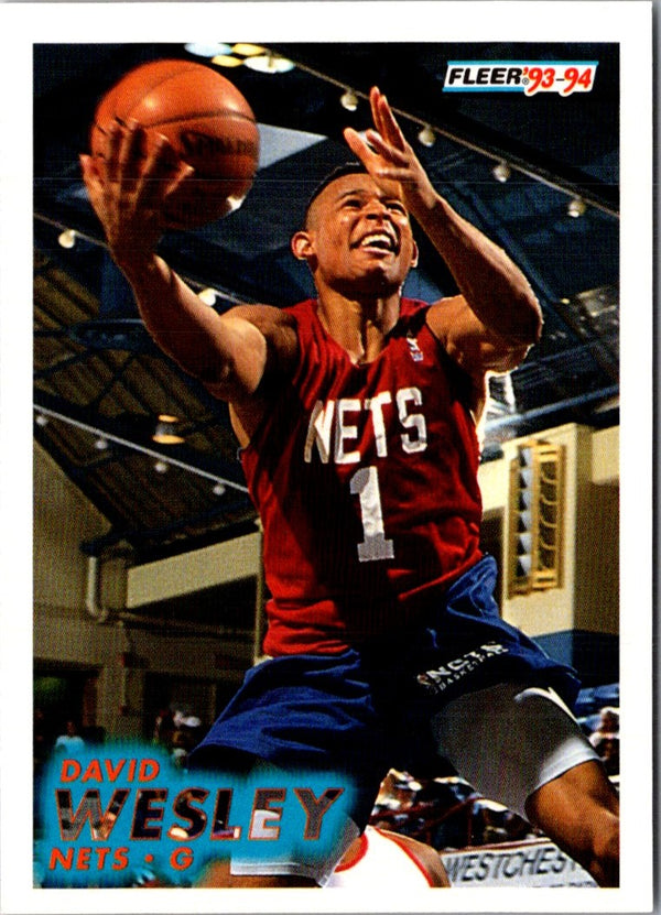 1993 Fleer David Wesley #338 Rookie