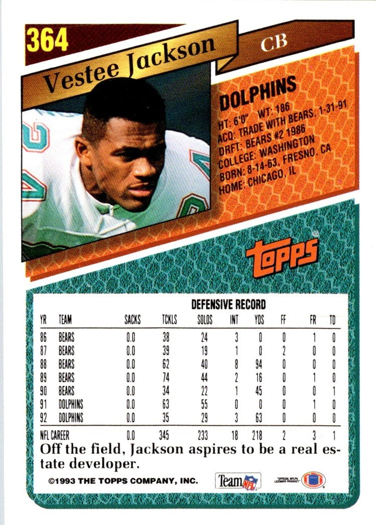 1993 Topps Vestee Jackson