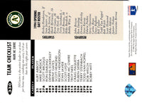 1995 Score Team Checklists #330
