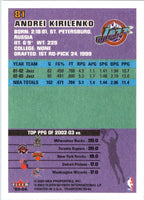 2003 Fleer Tradition Andrei Kirilenko #81
