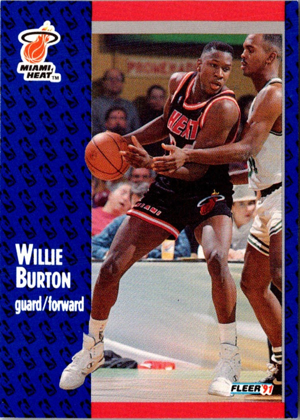 1991 Fleer Willie Burton #105