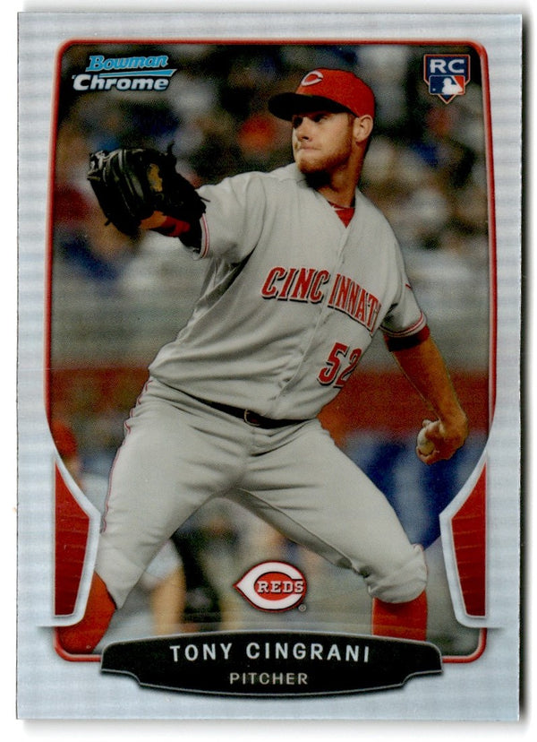 2013 Bowman Chrome Tony Cingrani #189 Rookie Refractor