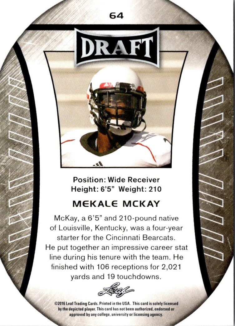 2016 Leaf Draft Mekale McKay