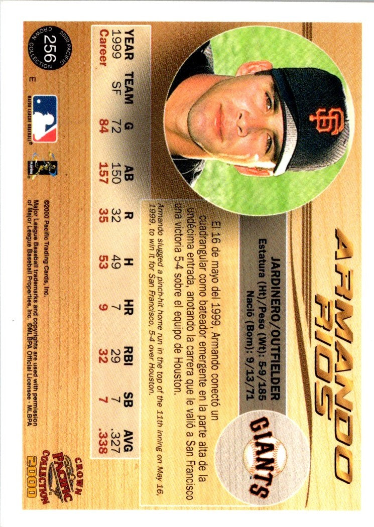 2000 Pacific Crown Collection Armando Rios