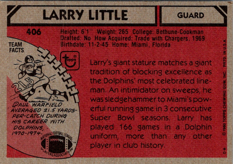 1980 Topps Larry Little