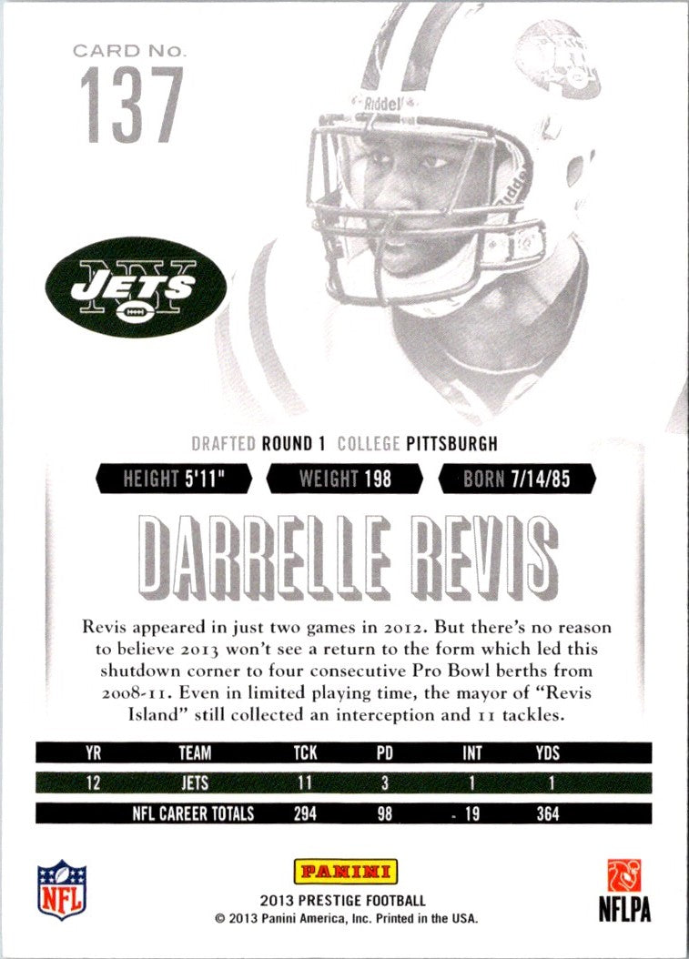 2013 Panini Prestige Darrelle Revis