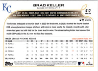 2022 Topps Royal Blue Brad Keller #412