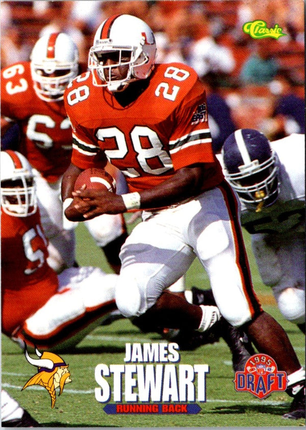 1995 Classic NFL Rookies James Stewart #91