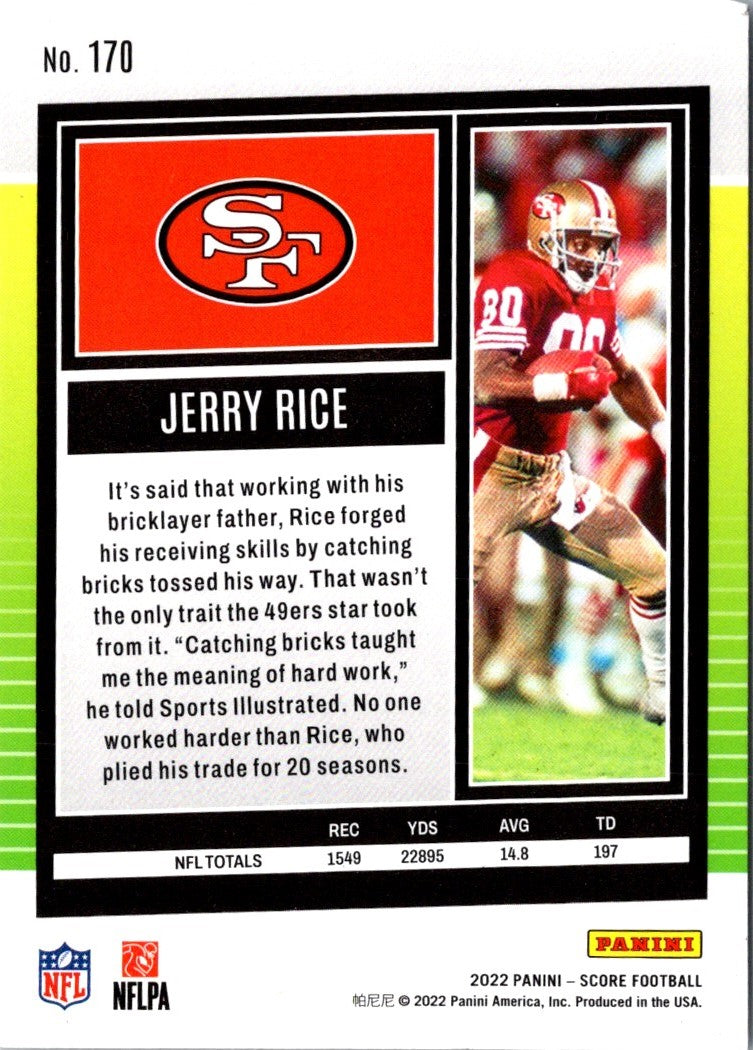 2022 Score Jerry Rice