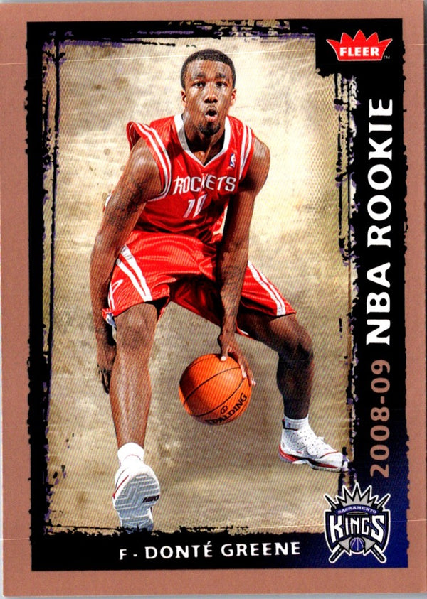 2008 Fleer Donte Greene #226 Rookie