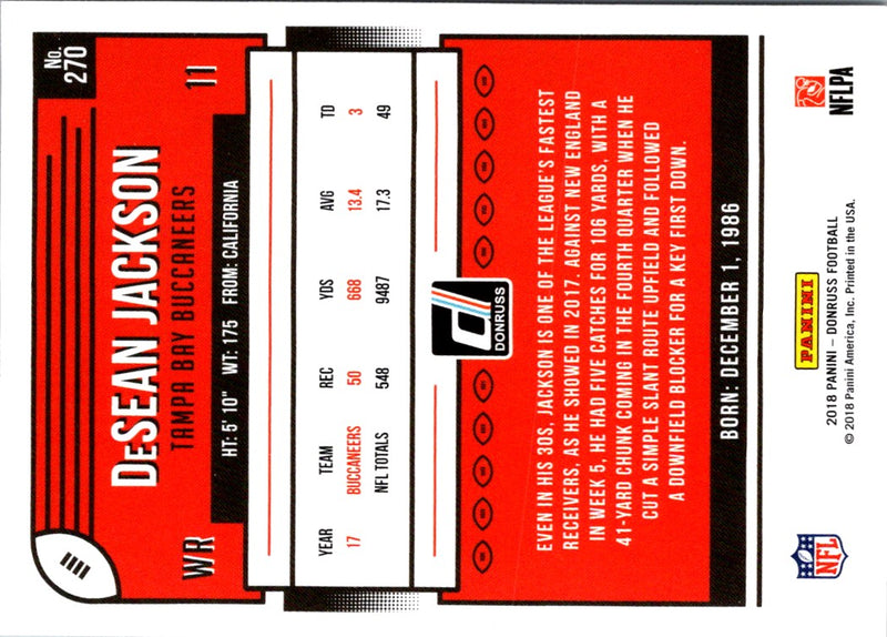 2018 Donruss DeSean Jackson