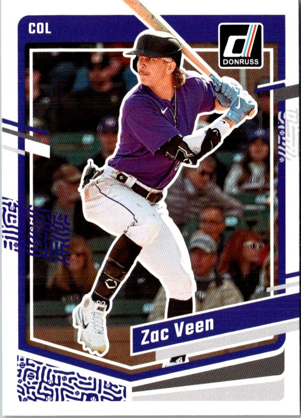 2023 Donruss Holo Blue Zac Veen #99