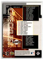 1999 Upper Deck Barry Bonds #531