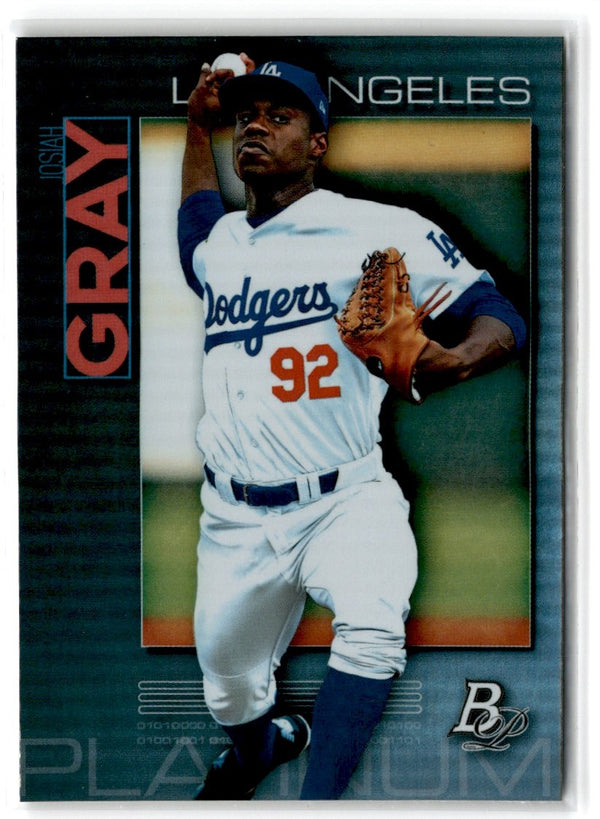 2020 Bowman Platinum Top Prospects Josiah Gray #TOP-93