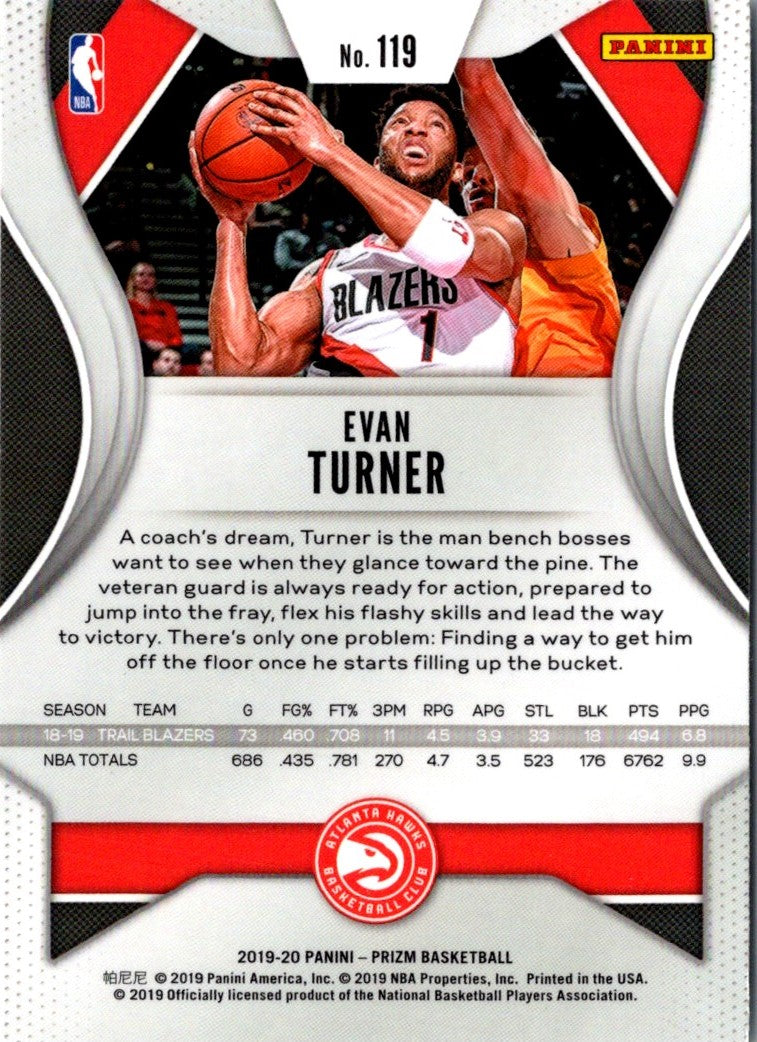 2019 Panini Prizm Evan Turner