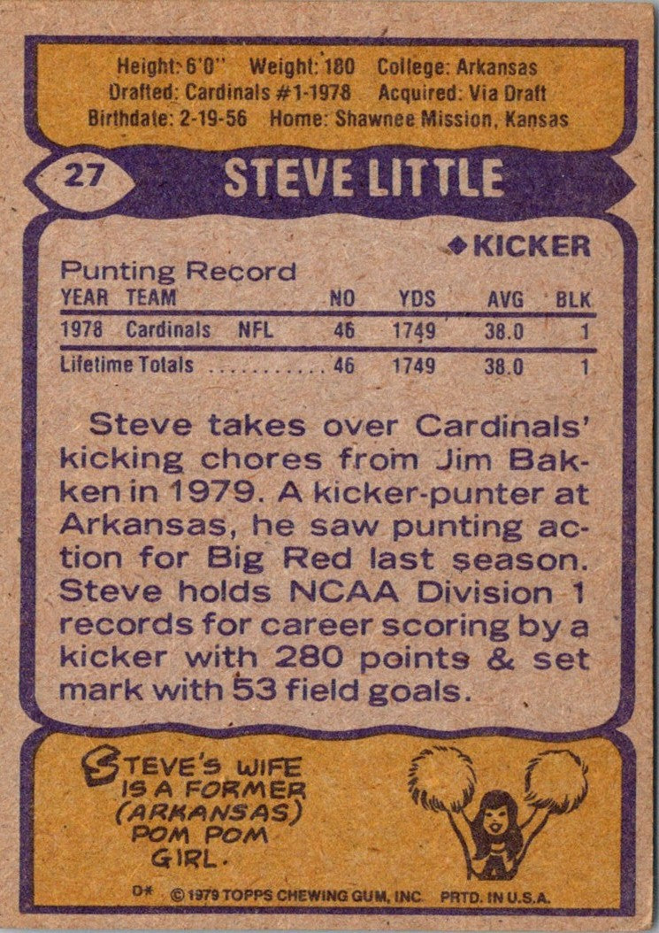 1979 Topps Steve Little