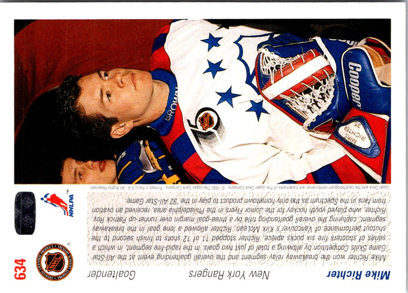 1991 Upper Deck Mike Richter