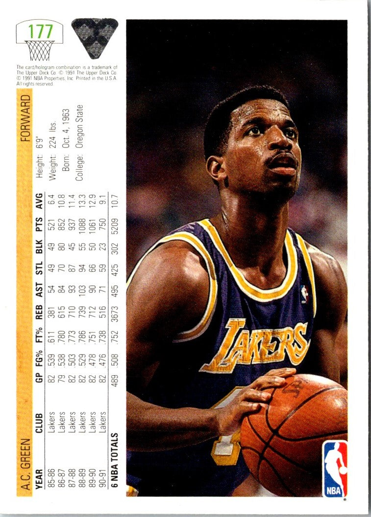 1991 Upper Deck Paris McDonald's Open A.C. Green