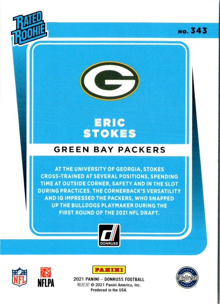 2021 Donruss Eric Stokes