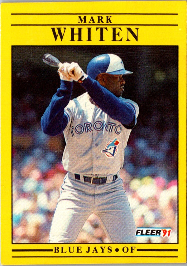 1991 Fleer Mark Whiten #189