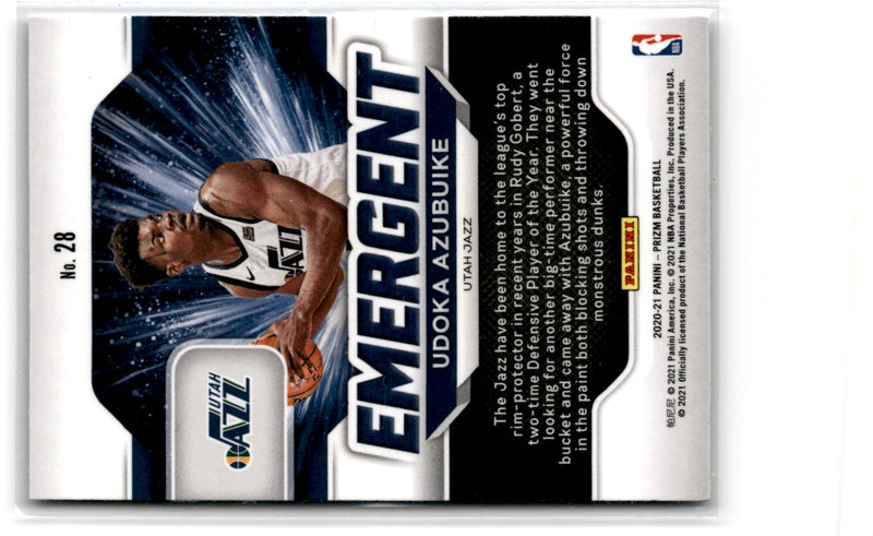 2020 Panini Prizm Emergent Udoka Azubuike