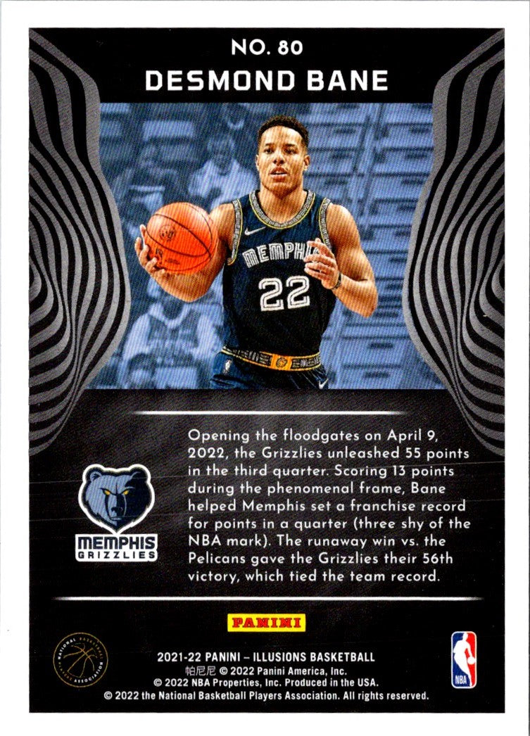 2021 Panini Illusions Desmond Bane