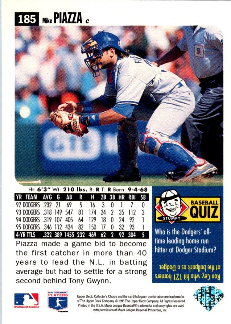 1996 Collector's Choice Silver Signature Mike Piazza