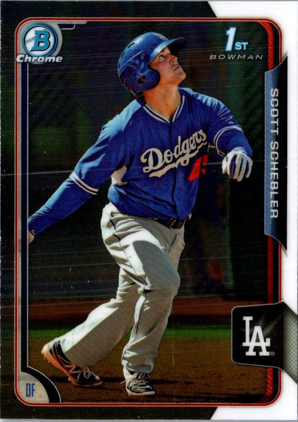 2015 Bowman Chrome Prospects Scott Schebler #BCP119