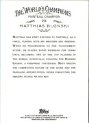 2013 Topps Allen & Ginter Matthias Blonski