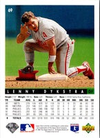 1993 Upper Deck Lenny Dykstra #69