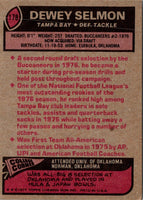 1977 Topps Dewey Selmon #178 Rookie