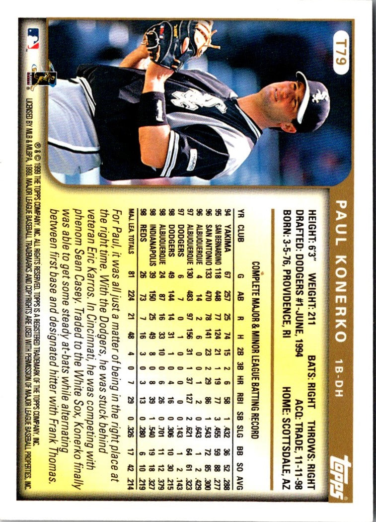 1999 Topps Traded & Rookies Paul Konerko