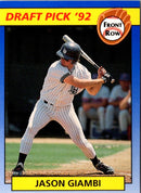 1992 Front Row Draft Picks Jason Giambi
