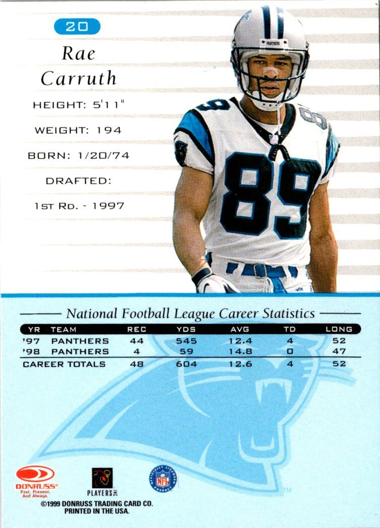 1999 Donruss Rae Carruth