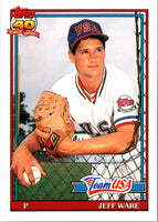 1991 Topps Traded Jeff Ware #124T Rookie
