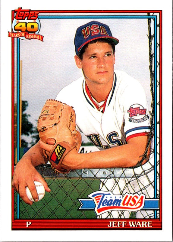1991 Topps Traded Jeff Ware #124T Rookie